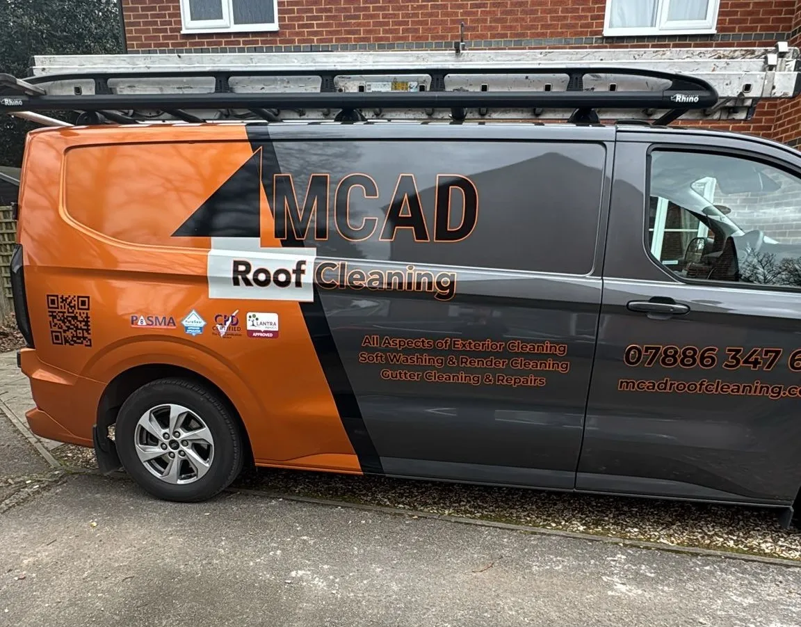 MCAD Roof Cleaning team with professional equipment